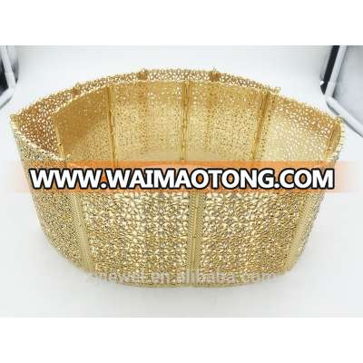 The latest fashionable big honour stars moroccan gold metal belt